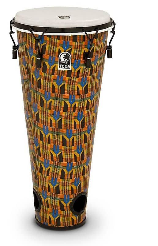 Tambour Ashiko Toca Freestyle 12" accordé mécaniquement en finition Kente (TFA-12MK)